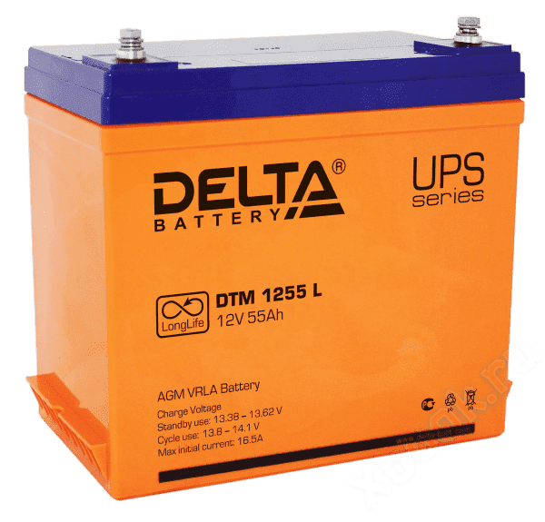 Аккумулятор Delta DTM 12-55 L