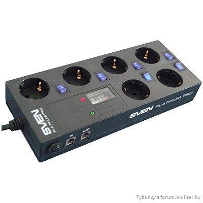 Фильтр SVEN Platinum Pro 1,8 м black (6 розеток)