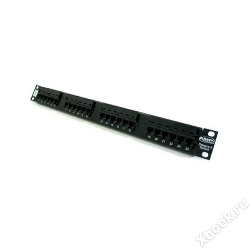 Патч-панель AMP 19" 1HU 24хRJ45 (406330-1)