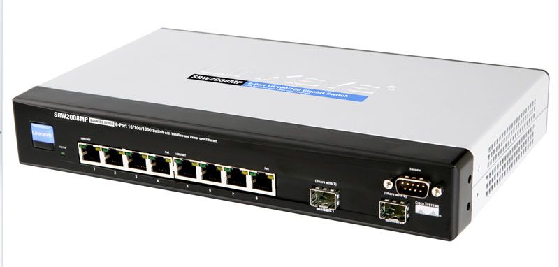 Коммутатор Linksys SRW2008MP-EU
