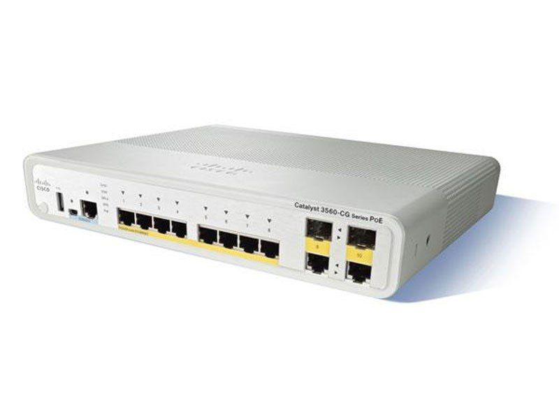 Коммутатор WS-C2960CG-8TC-L Catalyst 2960C Switch 8 GE, 2 x Dual Uplink, LAN Base
