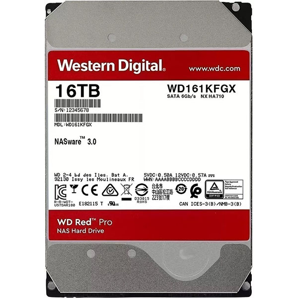 Жесткий диск Western Digital Red Pro 16 TB WD161KFGX