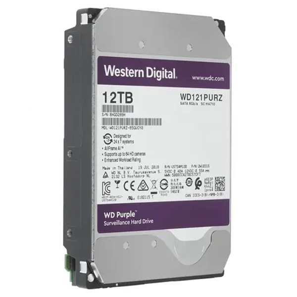 Жесткий диск Western Digital WD Purple 12 TB WD121PURZ